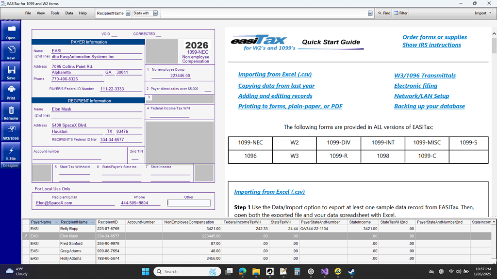 Screen shot